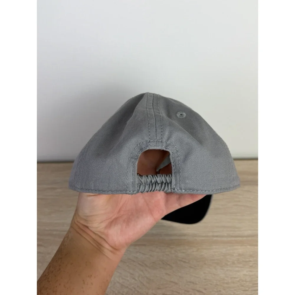 Old Navy Hat Toddler Medium Gray Baseball Cap Embroidered Spell Out Boys